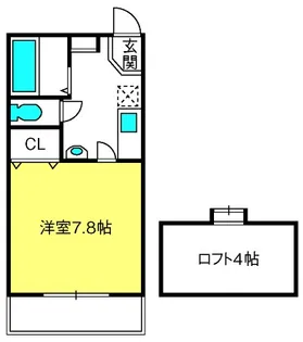 ユイマール宝来【2階】の間取り