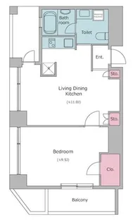 東京都新宿区四谷1【マンション】の間取り