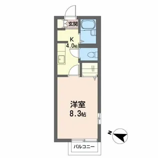 ルミエールコートV【2階】の間取り