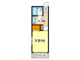 広島県広島市西区三篠町2【マンション】の間取り
