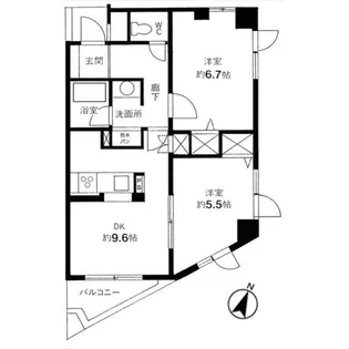 クリーン下北沢【4階】の間取り