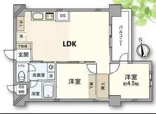 東京都新宿区大久保2【マンション】の間取り
