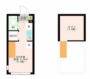OTAS 代田橋【2階】の間取り