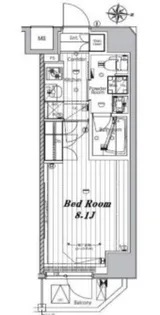 メイクスデザイン千鳥町アジールコート【7階】の間取り