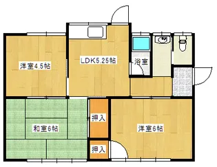 岡山県岡山市東区益野町【一戸建】の間取り