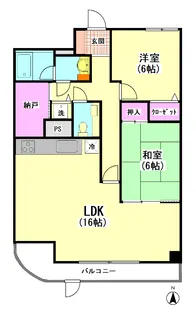 ヴィラ・ドゥ・シュヴァリエ【1階】の間取り