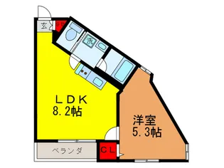 コーポエミー【1階】の間取り