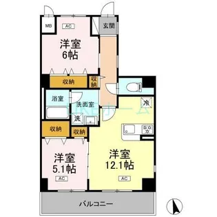 千葉県船橋市印内町【マンション】の間取り