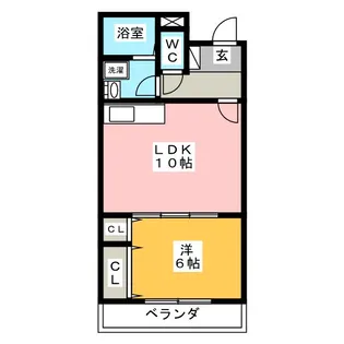 フィールドコート フォリア【1階】の間取り