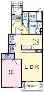 ヴィラ薫風二番館【1階】の間取り
