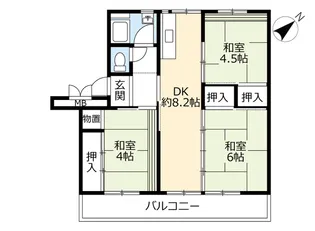 UR高洲第一【2階】の間取り