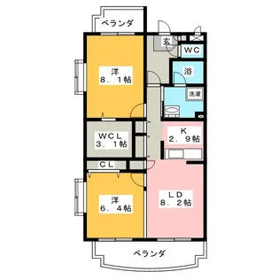 ライフォート エクステージ【2階】の間取り