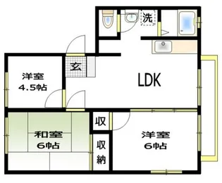 ハイムパーシモンI【2階】の間取り
