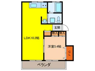 ハイツ77【2階】の間取り