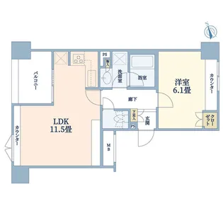 アーリア20【4階】の間取り