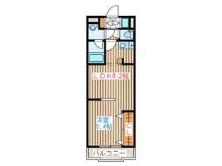 スクエアプレイス【2階】の間取り