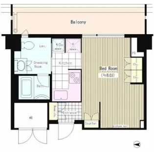 トレステージ四谷【7階】の間取り