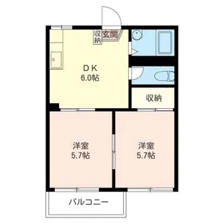 タウニーおかべ【1階】の間取り