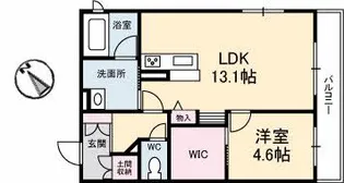 シャーメゾン旭通り【1階】の間取り