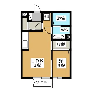 シャルマン・ジュネス【1階】の間取り