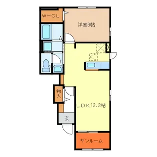 第二東雲【1階】の間取り