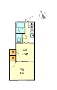 コーポくら【1階】の間取り