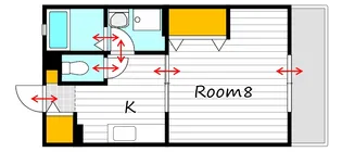 クライン・ブリュッケC【1階】の間取り