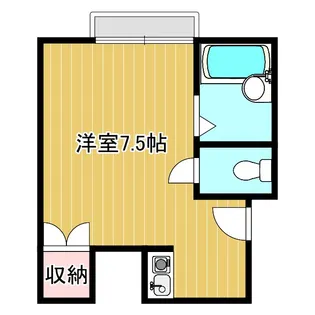 ユニバーハイツオオセヤ【1階】の間取り