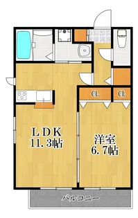 グラン ソラージュ【1階】の間取り