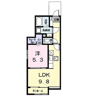 アルドールI【1階】の間取り