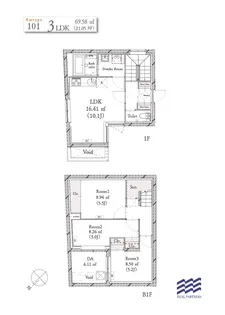 BLANCCOURT武蔵小山【1階】の間取り