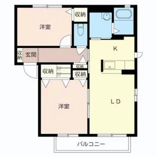 バリュージュT&K A【2階】の間取り