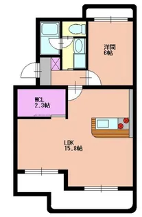 松下アーバンハイム【1階】の間取り