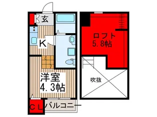 La flore【1階】の間取り