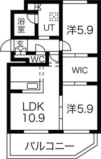 ラフィネ桑園【3階】の間取り