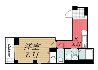 ボナール勝田台【2階】の間取り