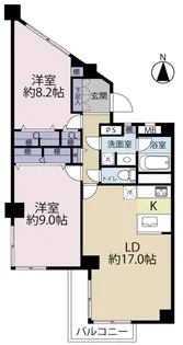 赤坂スカイハイツ【6階】の間取り