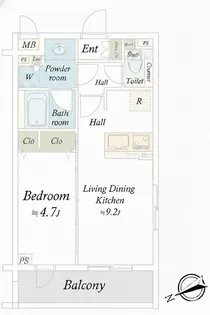 ダイナシティ高円寺II【4階】の間取り