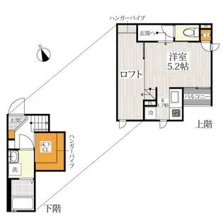CB福津ソレイユ【2階】の間取り