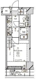 ラフィスタ川崎III【2階】の間取り