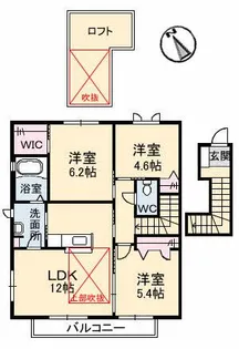 メゾン・フェリーチェ B棟【2階】の間取り
