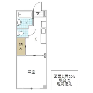 リエス水戸大町【2階】の間取り