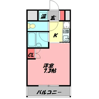 エクセレント今市【3階】の間取り