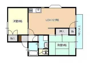 セジュール今村【2階】の間取り