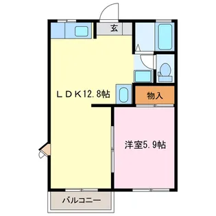 フレグランススズカ【1階】の間取り