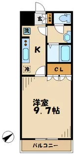 ハイツコスモス【1階】の間取り