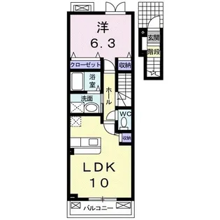 セレーノ YUMACHI【2階】の間取り
