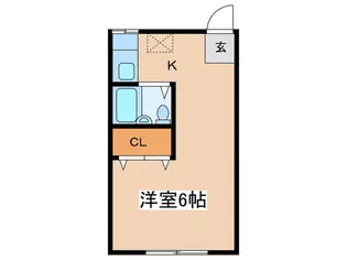 パ-ルハウス【2階】の間取り