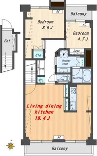 プラザ江戸川橋の間取り