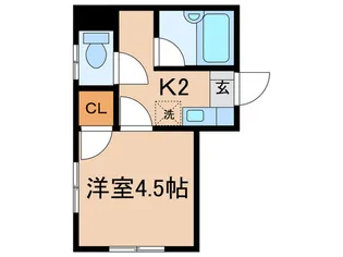ドエルヤマザキ【1階】の間取り